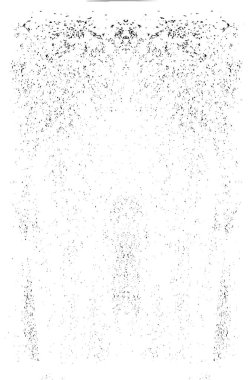 Grunge dikey olarak simetrik siyah beyaz doku. Tek renkli yıpranmış kaplama deseni. 