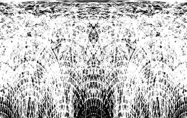 Grunge dikey olarak simetrik siyah beyaz doku. Tek renkli yıpranmış kaplama deseni. 