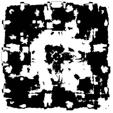 soyut siyah ve beyaz grunge geometrik modern desen