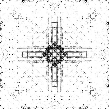 soyut siyah ve beyaz grunge geometrik modern desen