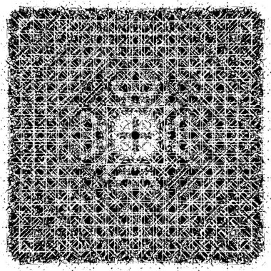 soyut siyah ve beyaz grunge geometrik modern desen