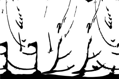 soyut siyah ve beyaz grunge geometrik modern desen