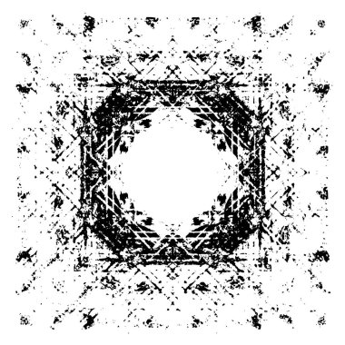 Çizik ve çatlaklarla dolu bir duvar parçası. Herhangi bir tasarım üzerine grunge illüstrasyonunu yükle. Vintage efektli soyut kumlu arkaplan