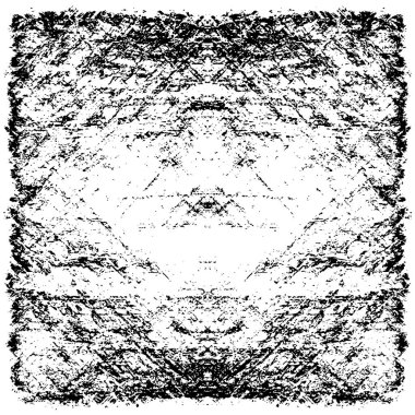 Çizik ve çatlaklarla dolu bir duvar parçası. Herhangi bir tasarım üzerine grunge illüstrasyonunu yükle. Vintage efektli soyut kumlu arkaplan