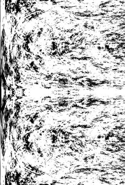 Çizik ve çatlaklarla dolu bir duvar parçası. Herhangi bir tasarım üzerine grunge illüstrasyonunu yükle. Vintage efektli soyut kumlu arkaplan