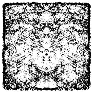 Çizik ve çatlaklarla dolu bir duvar parçası. Herhangi bir tasarım üzerine grunge illüstrasyonunu yükle. Vintage efektli soyut kumlu arkaplan