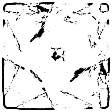 Çizik ve çatlaklarla dolu bir duvar parçası. Herhangi bir tasarım üzerine grunge illüstrasyonunu yükle. Vintage efektli soyut kumlu arkaplan