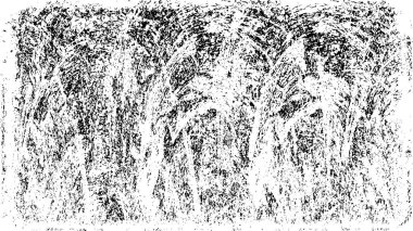 Çizik ve çatlaklarla dolu bir duvar parçası. Herhangi bir tasarım üzerine grunge illüstrasyonunu yükle. Vintage efektli soyut kumlu arkaplan