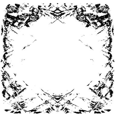 Çizik ve çatlaklarla dolu bir duvar parçası. Herhangi bir tasarım üzerine grunge illüstrasyonunu yükle. Vintage efektli soyut kumlu arkaplan