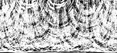 Çizik ve çatlaklarla dolu bir duvar parçası. Herhangi bir tasarım üzerine grunge illüstrasyonunu yükle. Vintage efektli soyut kumlu arkaplan