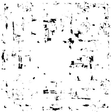 Çizik ve çatlaklarla dolu bir duvar parçası. Herhangi bir tasarım üzerine grunge illüstrasyonunu yükle. Vintage efektli soyut kumlu arkaplan