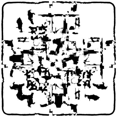 Çizik ve çatlaklarla dolu bir duvar parçası. Herhangi bir tasarım üzerine grunge illüstrasyonunu yükle. Vintage efektli soyut kumlu arkaplan