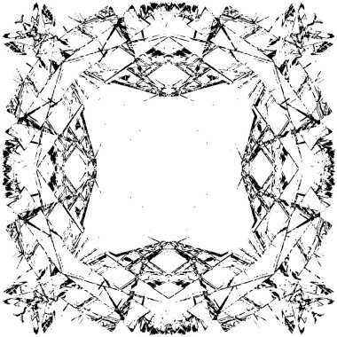 Çizik ve çatlaklarla dolu bir duvar parçası. Herhangi bir tasarım üzerine grunge illüstrasyonunu yükle. Vintage efektli soyut kumlu arkaplan