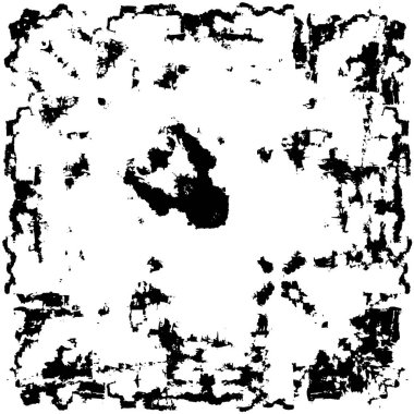 Çizik ve çatlaklarla dolu bir duvar parçası. Herhangi bir tasarım üzerine grunge illüstrasyonunu yükle. Vintage efektli soyut kumlu arkaplan