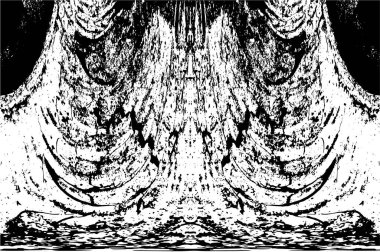 Çizik ve çatlaklarla dolu bir duvar parçası. Herhangi bir tasarım üzerine grunge illüstrasyonunu yükle. Vintage efektli soyut kumlu arkaplan