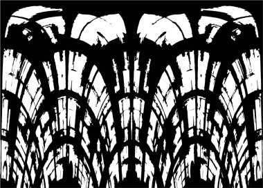 Çizik ve çatlaklarla dolu bir duvar parçası. Herhangi bir tasarım üzerine grunge illüstrasyonunu yükle. Vintage efektli soyut kumlu arkaplan