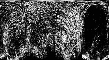 Çizik ve çatlaklarla dolu bir duvar parçası. Herhangi bir tasarım üzerine grunge illüstrasyonunu yükle. Vintage efektli soyut kumlu arkaplan