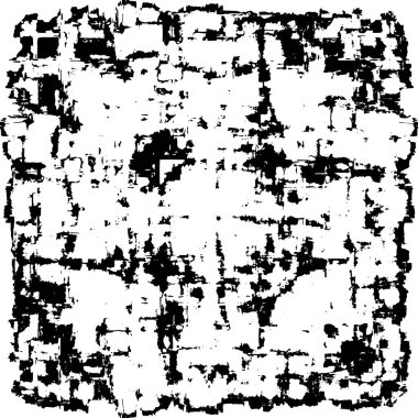 Çizik ve çatlaklarla dolu bir duvar parçası. Herhangi bir tasarım üzerine grunge illüstrasyonunu yükle. Vintage efektli soyut kumlu arkaplan