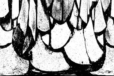 Çizik ve çatlaklarla dolu bir duvar parçası. Herhangi bir tasarım üzerine grunge illüstrasyonunu yükle. Vintage efektli soyut kumlu arkaplan