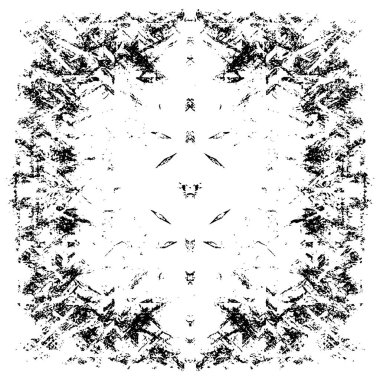 Çizik ve çatlaklarla dolu bir duvar parçası. Herhangi bir tasarım üzerine grunge illüstrasyonunu yükle. Vintage efektli soyut kumlu arkaplan