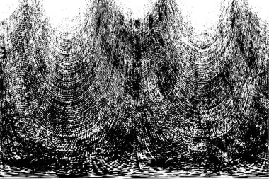 Çizik ve çatlaklarla dolu bir duvar parçası. Herhangi bir tasarım üzerine grunge illüstrasyonunu yükle. Vintage efektli soyut kumlu arkaplan