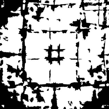 Çizik ve çatlaklarla dolu bir duvar parçası. Herhangi bir tasarım üzerine grunge illüstrasyonunu yükle. Vintage efektli soyut kumlu arkaplan