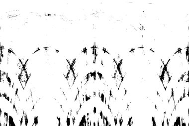 Çizik ve çatlaklarla dolu bir duvar parçası. Herhangi bir tasarım üzerine grunge illüstrasyonunu yükle. Vintage efektli soyut kumlu arkaplan