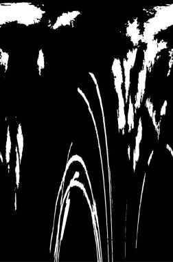 Çizik ve çatlaklarla dolu bir duvar parçası. Herhangi bir tasarım üzerine grunge illüstrasyonunu yükle. Vintage efektli soyut kumlu arkaplan