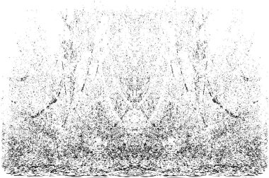 Grunge dikey olarak simetrik siyah beyaz doku. Tek renkli yıpranmış kaplama deseni. 