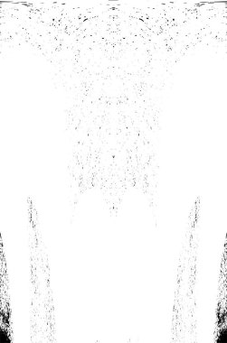 Grunge dikey olarak simetrik siyah beyaz doku. Tek renkli yıpranmış kaplama deseni. 