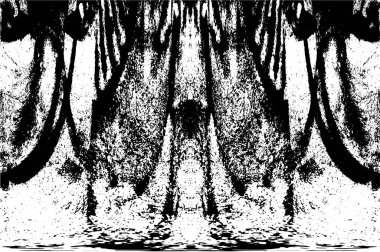 Grunge black and white pattern. Monochrome particles abstract texture. Background of cracks, scuffs, chips, stains, ink spots, lines. Dark design background surface. Gray printing element