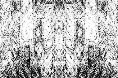 Grunge black and white pattern. Monochrome particles abstract texture. Background of cracks, scuffs, chips, stains, ink spots, lines. Dark design background surface. Gray printing element