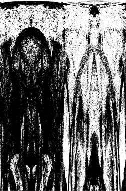 Grunge black and white pattern. Monochrome particles abstract texture. Background of cracks, scuffs, chips, stains, ink spots, lines. Dark design background surface. Gray printing element