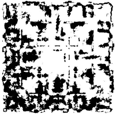 Grunge black and white pattern. Monochrome particles abstract texture. Background of cracks, scuffs, chips, stains, ink spots, lines. Dark design background surface. Gray printing element