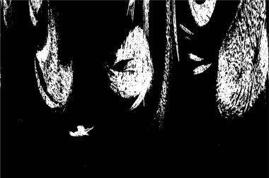 Grunge black and white pattern. Monochrome particles abstract texture. Background of cracks, scuffs, chips, stains, ink spots, lines. Dark design background surface. Gray printing element