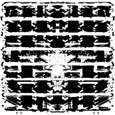 Grunge black and white pattern. Monochrome particles abstract texture. Background of cracks, scuffs, chips, stains, ink spots, lines. Dark design background surface. Gray printing element