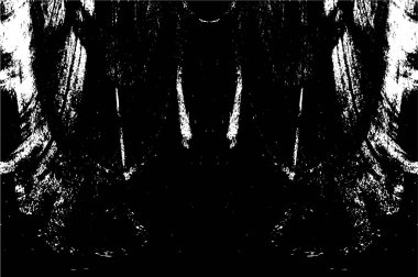 Grunge black and white pattern. Monochrome particles abstract texture. Background of cracks, scuffs, chips, stains, ink spots, lines. Dark design background surface. Gray printing element