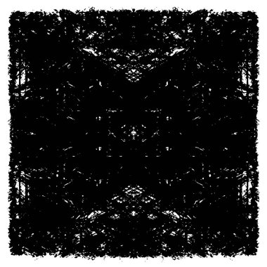 Grunge black and white pattern. Monochrome particles abstract texture. Background of cracks, scuffs, chips, stains, ink spots, lines. Dark design background surface. Gray printing element