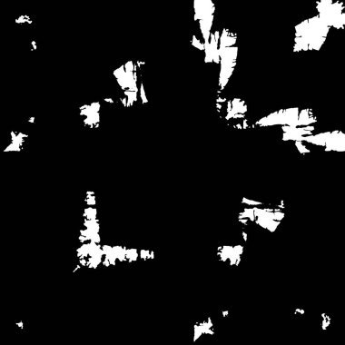Grunge black and white pattern. Monochrome particles abstract texture. Background of cracks, scuffs, chips, stains, ink spots, lines. Dark design background surface. Gray printing element