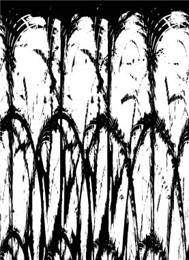 Grunge black and white pattern. Monochrome particles abstract texture. Background of cracks, scuffs, chips, stains, ink spots, lines. Dark design background surface. Gray printing element