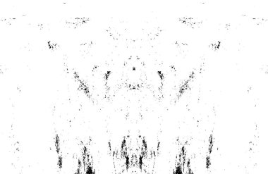 Grunge black and white pattern. Monochrome particles abstract texture. Background of cracks, scuffs, chips, stains, ink spots, lines. Dark design background surface. Gray printing element
