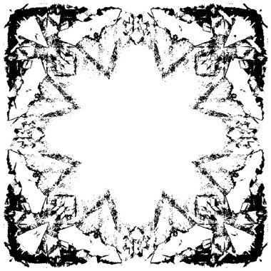 Grunge black and white pattern. Monochrome particles abstract texture. Background of cracks, scuffs, chips, stains, ink spots, lines. Dark design background surface. Gray printing element