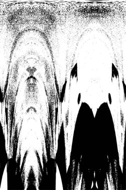 Grunge black and white pattern. Monochrome particles abstract texture. Background of cracks, scuffs, chips, stains, ink spots, lines. Dark design background surface. Gray printing element