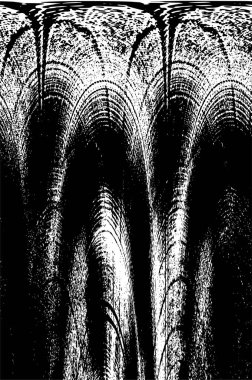 Grunge black and white pattern. Monochrome particles abstract texture. Background of cracks, scuffs, chips, stains, ink spots, lines. Dark design background surface. Gray printing element