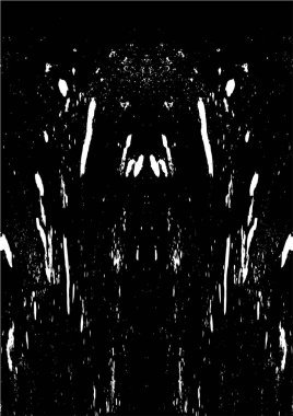 Grunge black and white pattern. Monochrome particles abstract texture. Background of cracks, scuffs, chips, stains, ink spots, lines. Dark design background surface. Gray printing element