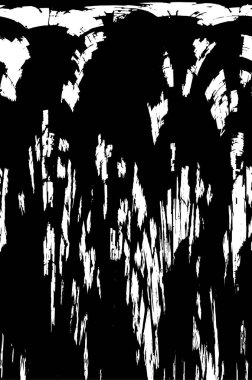 Grunge black and white pattern. Monochrome particles abstract texture. Background of cracks, scuffs, chips, stains, ink spots, lines. Dark design background surface. Gray printing element