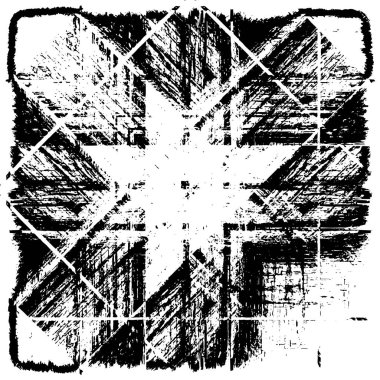 Grunge black and white pattern. Monochrome particles abstract texture. Background of cracks, scuffs, chips, stains, ink spots, lines. Dark design background surface. Gray printing element