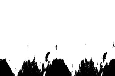 Grunge black and white pattern. Monochrome particles abstract texture. Background of cracks, scuffs, chips, stains, ink spots, lines. Dark design background surface. Gray printing element