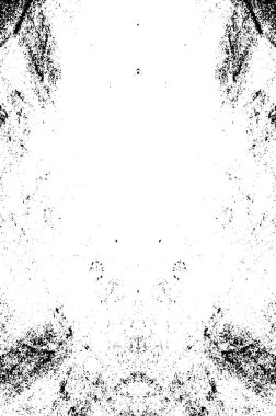 Grunge black and white pattern. Monochrome particles abstract texture. Background of cracks, scuffs, chips, stains, ink spots, lines. Dark design background surface. Gray printing element