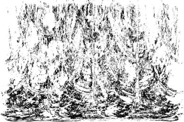 Grunge black and white pattern. Monochrome particles abstract texture. Background of cracks, scuffs, chips, stains, ink spots, lines. Dark design background surface. Gray printing element